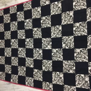 patchwork quilted bed cover