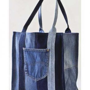 twill cotton denim vegitable carry bag